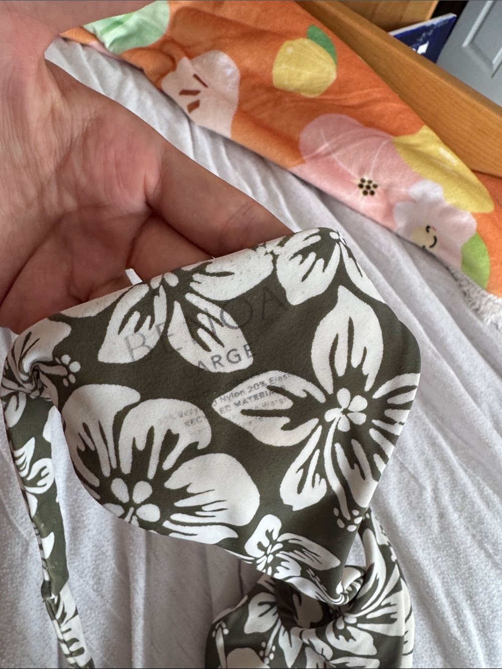 Benoa Swim Olive Green Floral Bikini Set - Picture 3 of 3